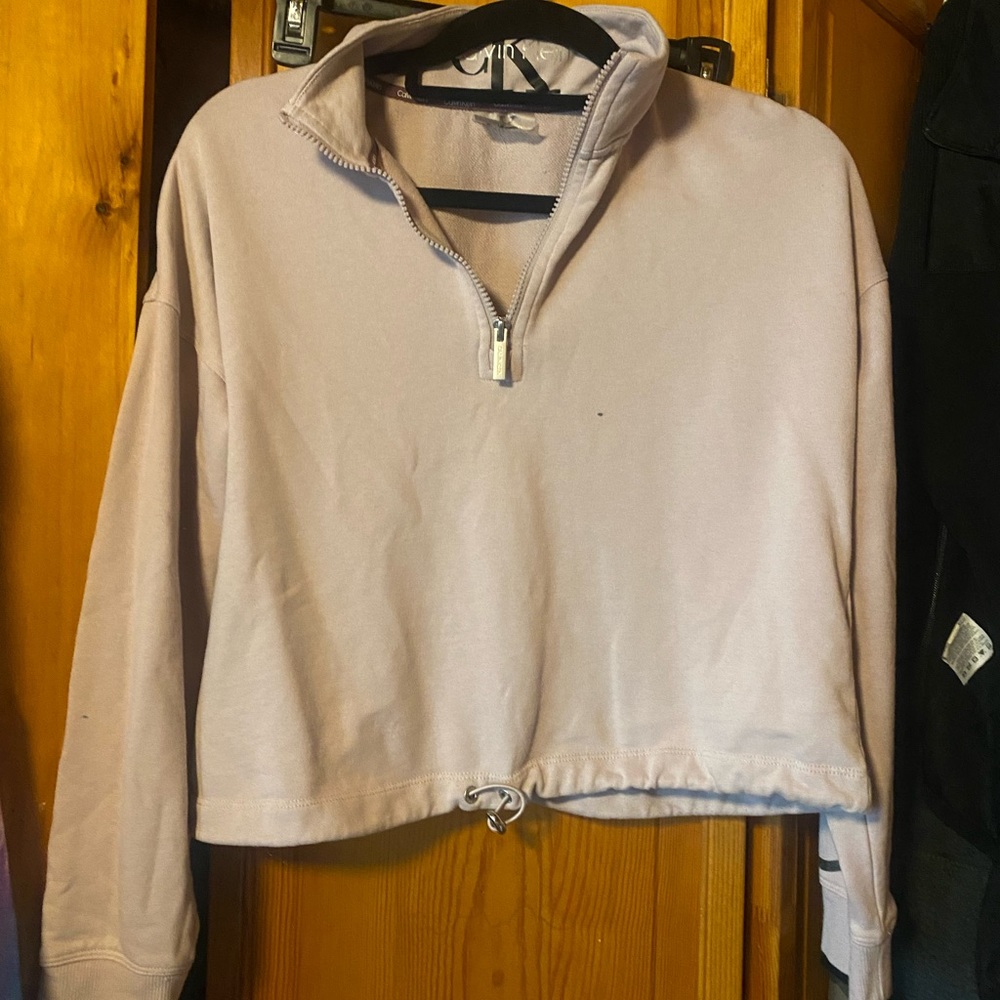 Calvin Klein Cropped Quarter Zip